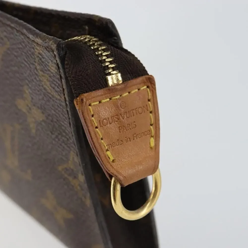 Louis Vuitton Monogram Bucket PM Accessory Pouch Brown